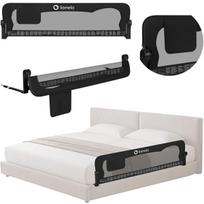 Apsauga lovai 150 cm su 180° sulankstymu iki 27 kg Lionelo Eva Black Onyx, Black Onyx