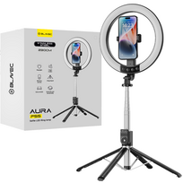 Blavec Aura LED žiedinė lempa su 2,3 m stovu ir telefono laikikliu