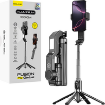 Blavec Aluminium Fusion P-10 asmenukių lazda-trikojis su Bluetooth pulteliu, juoda