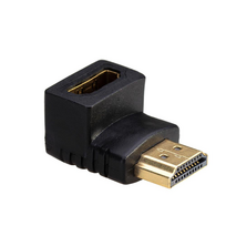 Akyga HDMI adapteris, kampinis HDMI kištukas į HDMI lizdą (90° viršun), juodas