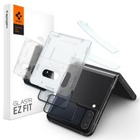 Spigen Glas.tR EZ Fit FC apsauginis stiklas Samsung Galaxy Z Flip 4, 2 vnt. (Juodas)