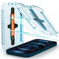 Spigen Glas.tR EZ Fit apsauginis stiklas iPhone 12 Pro Max (2 vnt.)