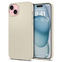 Spigen Thin Fit dėklas, skirtas Apple iPhone 15, smėlio spalvos