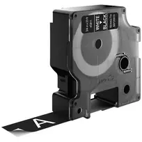 D1, žymėjimo juosta, 19mm, baltas tekstas ant juodo juostos, 7m - 45811 DYMO / S0720910