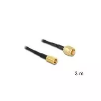 Koaksialinis kabelis DeLOCK 88647 RG-174 3 m SMA SMB juodas