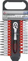 Bgs Technic Galvučių ir antgalių rinkinys su terkšle | 6.3 mm (1/4") | 4-13 mm | 27 vnt. (15105)