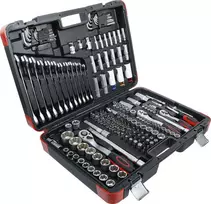 Bgs Technic Terkšlinių raktų ir galvučių rinkinys | 1/4" / 3/8" / 1/2" | 176 vnt. (15217)