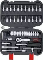 Bgs Technic Galvučių su terkšle rinkinys | 6.3 mm (1/4") | 46 vnt. (2142)
