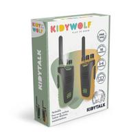 KIDYWOLF racijų komplektas vaikams ir suaugusiems, žalia/oranžinė, iki 6 km, KIDYTALK-GO