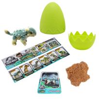 CAPTIVZ slaimo kiaušinis su dinozauro figūrėle Jurassic Flocked Hatchlings, asort., 670