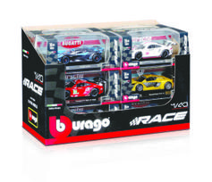 BBURAGO 1:43 automodelis Race Collezione, asort.,  18-38380