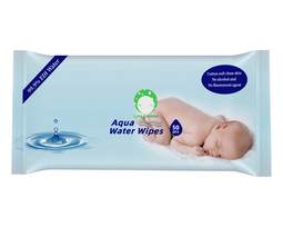 AQUA WATER WIPES drėgnos servetėlės 50 vnt., 2002102