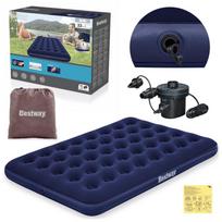 Pripučiamas čiužinys Bestway 67287, 191 x 137 x 22 cm, su elektrine pompa