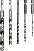 Grąžtas Toya Sa Poland Grąžtų rinkinys su Hex 6.3 mm (1/4") galu | HSS 4241 | 4 - 10 mm | 5 vnt. (21650)
