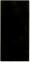 LCD ekranas + jutiklinis blokas + priekinis dangtelis Samsung S918 Galaxy S23 Ultra Phantom Juodas (pakeitimų paketas)