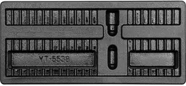Toya Sa Poland Tuščias dėklas antgaliams/bitukams 10mm (3/8") 40 vnt. (YT-55381)