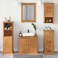 Vonios baldų rinkinys VIGO 5 vnt. Medus ruda 37 x 34 x 110 cm