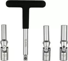 Toya Sa Poland Kaitinimo žvakių galvučių rinkinys – su kardano jungtimis – 3/8", 8–10 mm, 4 vnt (YT-05347)