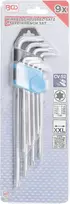 Bgs Technic L tipo raktų rinkinys | labai ilgi | T-Star (Torx) T10 - T50 | 9 vnt. (793)