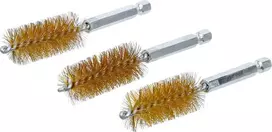 Bgs Technic Žalvariniai šepečiai vamzdeliams | 19 mm | 6,3 mm (1/4") | 3 vnt. (3078-19-M)