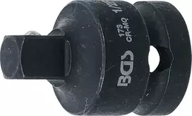 Grąžtas Bgs Technic Smūginis adapteris | 12,5 mm (1/2") vidinis kvadratas - 10 mm (3/8") išorinis kvadratas (173)