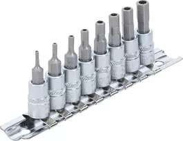 Bgs Technic Antgalių rinkinys | 6.3 mm (1/4") | hex šešiakampis | su skyle | 2 - 7 mm | 8 vnt. (5156)