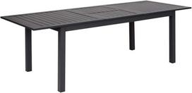 Beliani Išskleidžiamas sodo stalas SKALOMA 180/240 cm 90 cm metalinis tamsiai pilkas