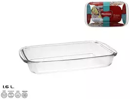 Stačiakampė stiklinė kepimo forma 1,6 l, 5 x 30 x 18 cm, MARINEX