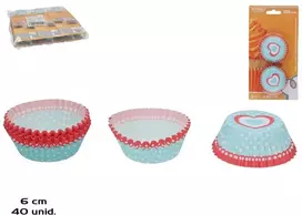 Keksiukų formelės (40 vnt.), 2,5 x 6 x 6 cm, KITCHEN&GO