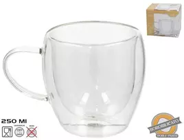 Dvigubos sienelės puodelis 250 ml, 9 x 12,5 x 9 cm, KITCHEN&GO