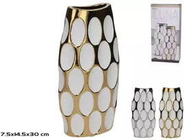 Vaza 14,5 x 7,5 x 30 cm, 2 rūšių, 30 x 14,5 x 7,5 cm, DECORLIFE