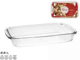 Stiklinė kepimo forma 34,5x21x5 cm 2,2 l, MARINEX