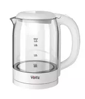 Virdulys Catler Oliver Voltz 5OV51230XW virdulys elektrinis 2200 W 1 7 l kokybiškas stiklinis korpusas balta 5OV51230XW