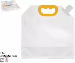 Skaidrus pikniko maisto ir vandens konteineris 1 l 21x21 cm, SUMMER ENJOY