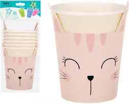 LGP Kitty popieriniai puodeliai, 270 ml / 6 vnt., 13 x 7.5 x 23, 32124, RAVI Decor