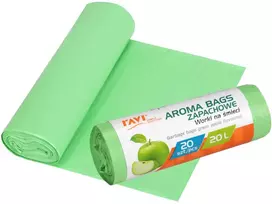 „Simple Solution Aroma Bags“ šiukšlių maišeliai, žalia obuolių spalva, 20 l (Modelis: 10702)