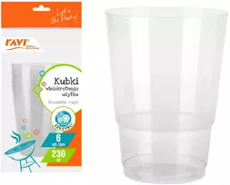 Daugkartiniai puodeliai, 230 ml, 6 vnt., 8 x 13 x 26, 50283, Simple Solution