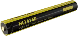Nitecore NL1416R Li-Ion įkraunama baterija su USB-C, 1600 mAh, 3,7 V, 5 A