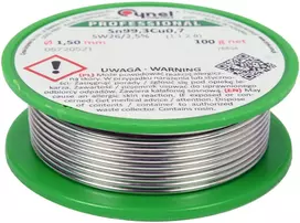 Toya Sa Poland Lydmetalis be švino | Ø 1.5 mm | 100g (76854)