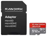 Atminties kortelė SANDISK Ultra PLUS Micro SD 512GB UHS-I kortelė