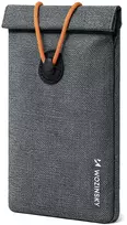 Wozinsky WPB-R12 RFID blokavimo telefono dėklas su atvartu ir virvele 21,5x12 cm - Pilka