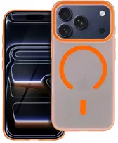 Oem dėklas, skirtas iPhone 18 Pro Max / 17 Pro Max Go Oranžinis, suderinamas su MagSafe – oranžinės spalvos.