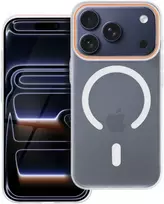 Dėklas Oem Case for iPhone 18 Pro Max / 17 Pro Max Go Oranžinis compatible with MagSafe transparent