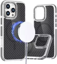 Oem Dėklas, skirtas iPhone 18 Pro / 17 Pro Fiber, suderinamas su MagSafe, pilkas