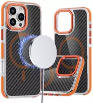 Prodigee Oem dėklas, skirtas iPhone 18 Pro Max / 17 Pro Max Fiber, suderinamas su MagSafe, oranžinės spalvos