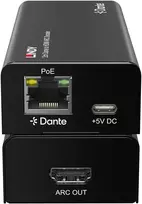 Audio Dekoderis - Lindy 2ch Dante į HDMI ARC Dekoderis, 96kHz, RJ45 Įvestis, HDMI Išvestis, Juoda