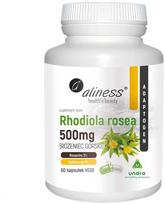 Aliness Rhodiola rosea (Rhodiola rosea) 500 mg maisto papildas, 60 kapsulių