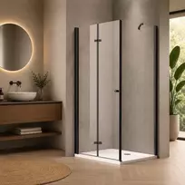Dušo kabina SANREMO Juodas DW 90x90