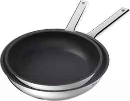 Rostique nerūdijančiojo plieno keptuvių rinkinys 24 ir 28 cm indukcijai