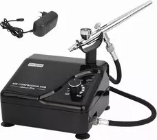 Fengda aerografo rinkinys su kompresoriumi, 0,2 mm purkštuku ir 1,8 m žarna FD-207K
